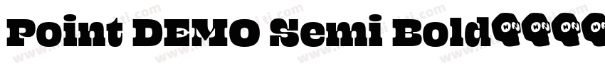 Point DEMO Semi Bold字体转换